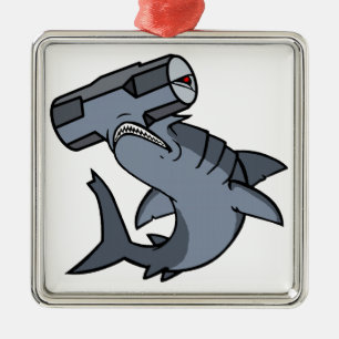 Sledgehammer Head Shark Metal Tree Decoration