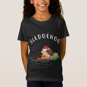 Sledgehog, Funny Cute Animal Hedgehog Christmas T-Shirt