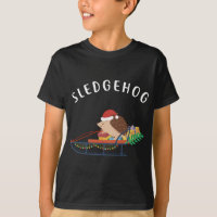 Sledgehog, Funny Cute Animal Hedgehog Christmas