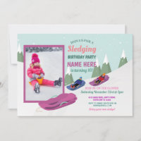 Sledging Birthday Party Slopes Snowboard Photo