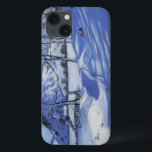Sledging Derbyshire Peak District 2012 iPhone 13 Case<br><div class="desc">Sledging  Derbyshire Peak District  2012 (oil on canvas)    Macara  Andrew / Private Collection / Bridgeman Images</div>