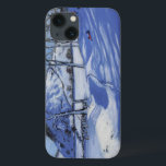 Sledging Derbyshire Peak District 2012 iPhone 13 Case<br><div class="desc">Sledging  Derbyshire Peak District  2012 (oil on canvas)    Macara  Andrew / Private Collection / Bridgeman Images</div>