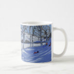 Sledging Derbyshire Peak District 2012 Coffee Mug<br><div class="desc">Sledging  Derbyshire Peak District  2012 (oil on canvas)    Macara  Andrew / Private Collection / Bridgeman Images</div>