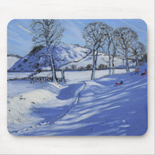 Sledging Derbyshire Peak District 2012 Mouse Mat