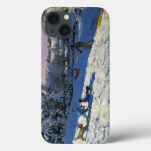 Sledging near Youlgreave Derbyshire iPhone 13 Case