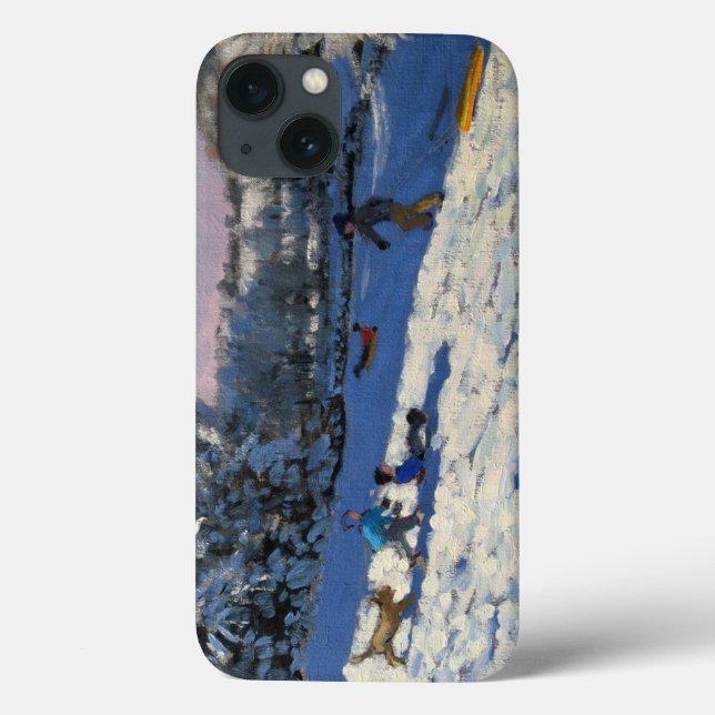 Sledging near Youlgreave Derbyshire Case-Mate iPhone Case (Back)