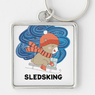 Sledsking Personalizable Key Ring