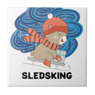 Sledsking Personalizable  Tile