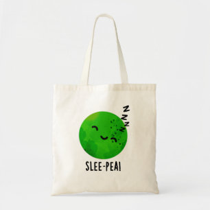 Slee-pea Funny Sleeping Pea Pun Tote Bag