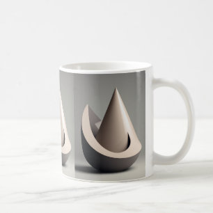 Sleek 3D shape Design Mug