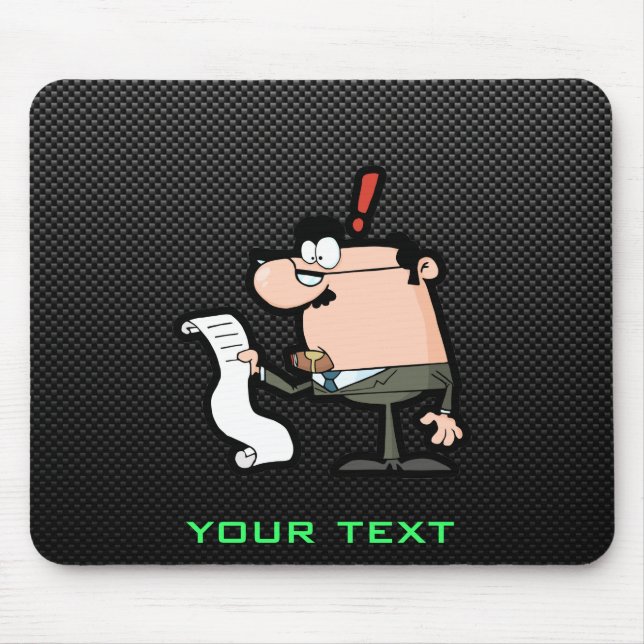 Sleek Accountant Mouse Mat (Front)