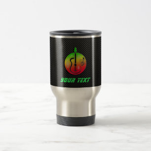 Sleek Acoustic Guitar Travel Mug