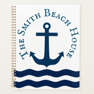 Sleek Anchor Nautical Custom Planner