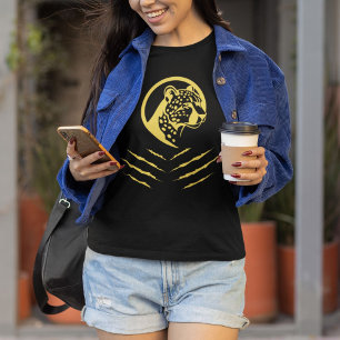 Sleek and Fierce Cheetah Elegance T-Shirt