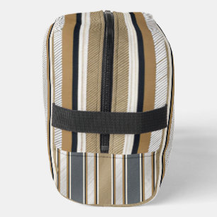 Sleek and Modern Stripe Pattern Dopp Kit
