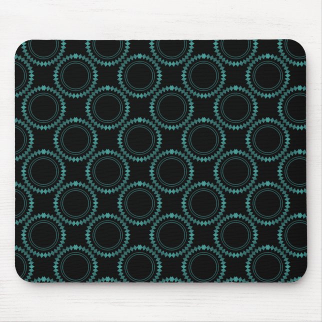 Sleek and Polished Mousepad, Turquoise Mouse Mat (Front)