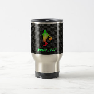 Sleek Basketball Travel Mug