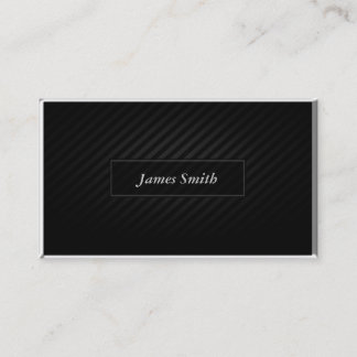 Sleek Black Business Card