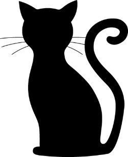 White Cat Silhouette Home Furnishings Accessories Zazzle Co Uk