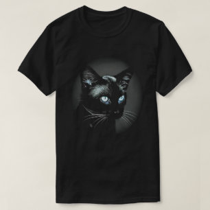 Sleek Black Cat T-Shirt