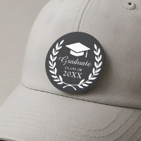 Sleek Black Commemorative Graduation Class Emblem