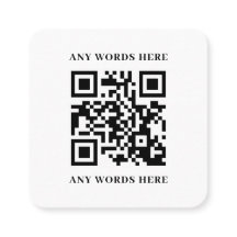 Sleek Black Custom QR Code with Logo