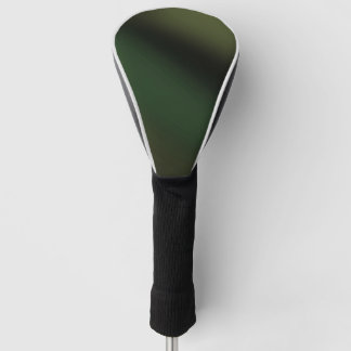 Sleek Black & Dark Green Gradient Design – Modern  Golf Head Cover