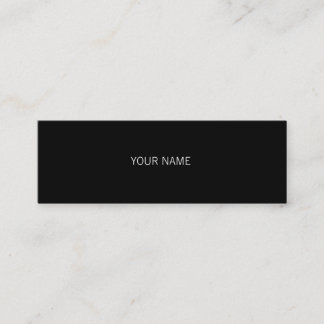 Sleek Black Mini Business Card