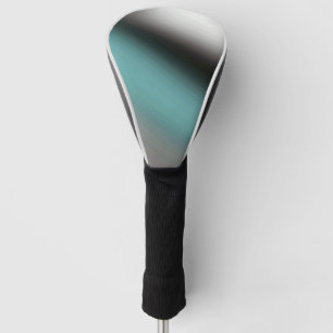 Sleek Black & Teal Gradient – Modern Stylish Golf Head Cover