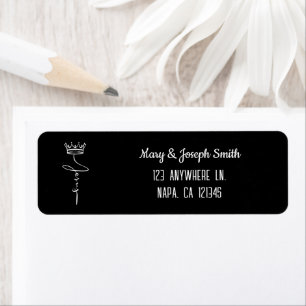 Sleek Black & White Customisable Jesus Crown
