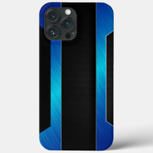 Sleek Blue Metal    iPhone 13 Pro Max Case