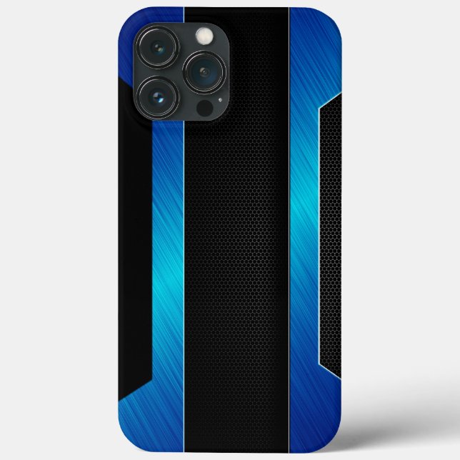 Sleek Blue Metal    Case-Mate iPhone Case (Back)