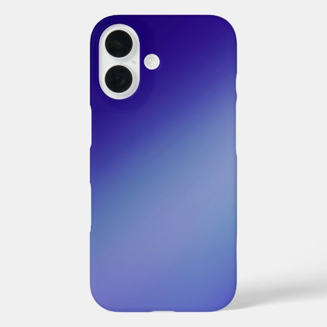 Sleek blue Ombre – iPhone 16 Case (Back)