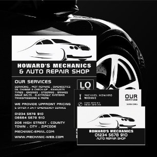 Sleek Car Logo Auto Mechanic & Repairs Advertising Flyer