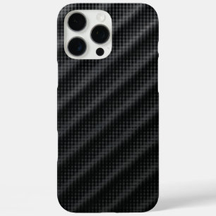 Sleek Carbon Fibre Texture, Modern Design iPhone 16 Pro Max Case