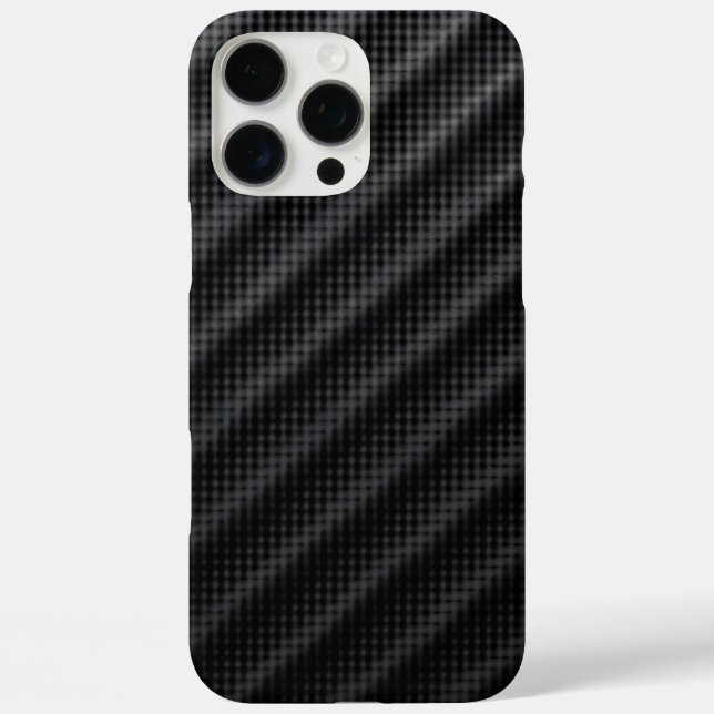 Sleek Carbon Fibre Texture, Modern Design Case-Mate iPhone Case (Back)