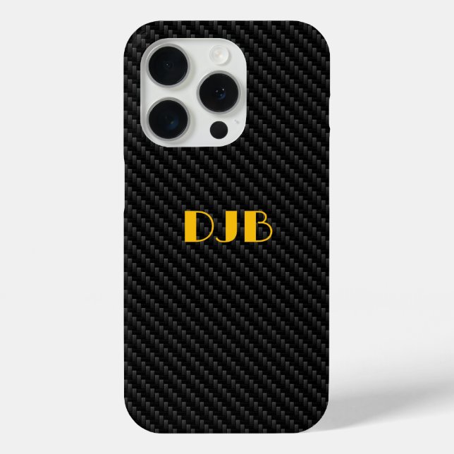 Sleek Carbon Fibre Weave Texture, Modern Case-Mate iPhone Case (Back)