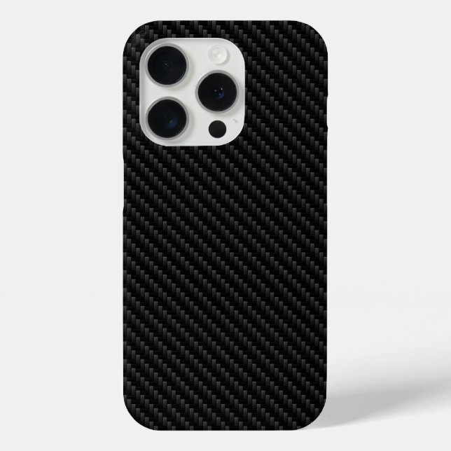 Sleek Carbon Fibre Weave Texture, Modern Case-Mate iPhone Case (Back)