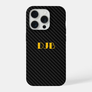 Sleek Carbon Fibre Weave Texture, Modern iPhone 15 Pro Case