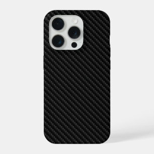 Sleek Carbon Fibre Weave Texture, Modern iPhone 15 Pro Case