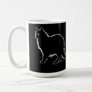 Sleek Cat Silhouette - Purr-fect  Coffee Companion Mug