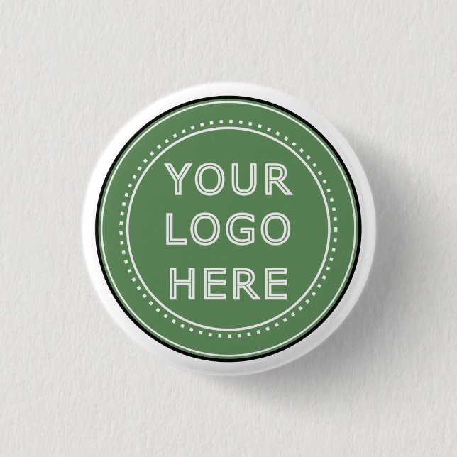 Sleek, contemporary, polished,& customisable. 3 cm round badge (Front)
