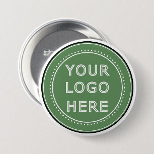 Sleek, contemporary, polished,& customisable. 7.5 cm round badge