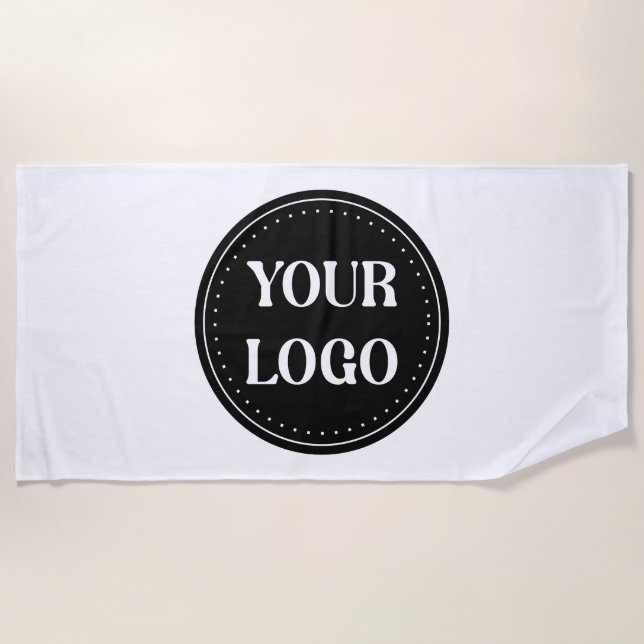 Sleek, contemporary, polished,& customisable beach towel (Front)