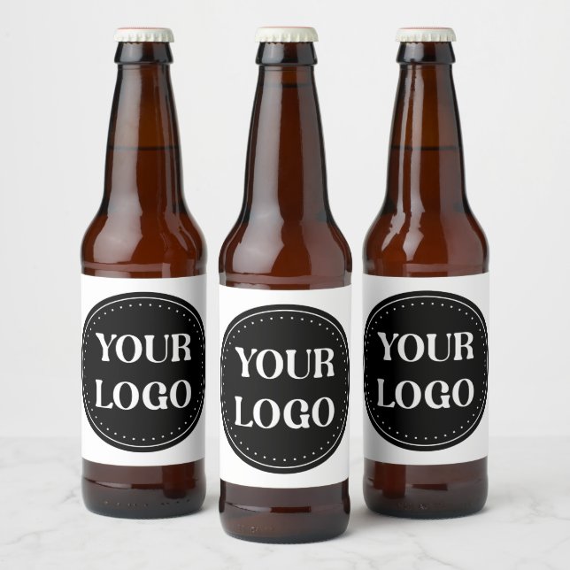 Sleek, contemporary, polished,& customisable beer bottle label (Bottles)