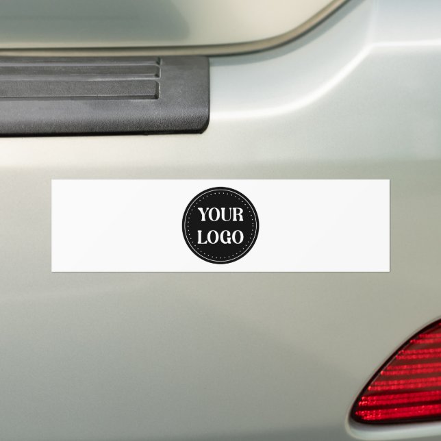 Sleek, contemporary, polished,& customisable bumper sticker (On Car)