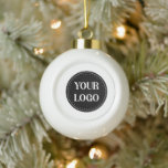 Sleek, contemporary, polished,& customisable ceramic ball christmas ornament<br><div class="desc">EVERYONE CAN USE THIS DESIGN.You are free to add,  edit,  or resize the logo,  photo,  text,  and colours as you choose.Many thanks.</div>