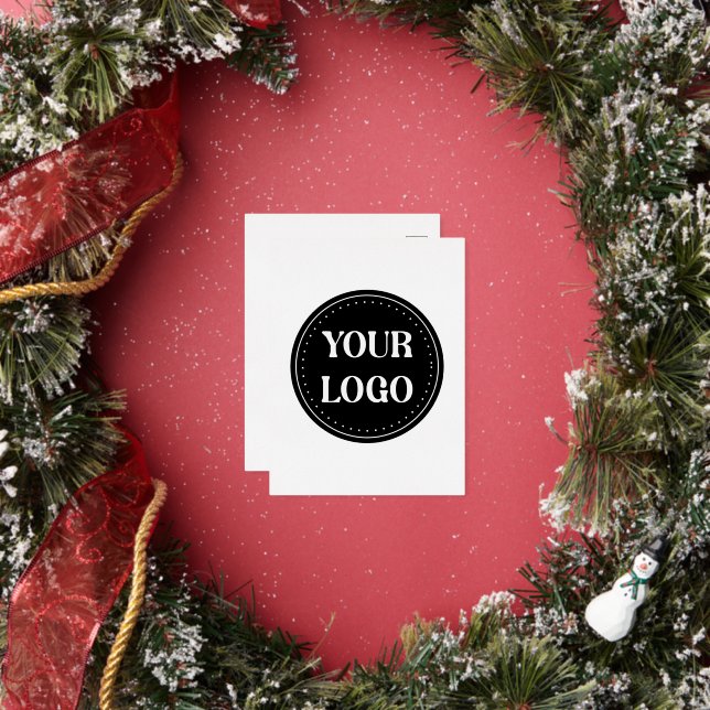 Sleek, contemporary, polished,& customisable foil holiday postcard (Insitu)