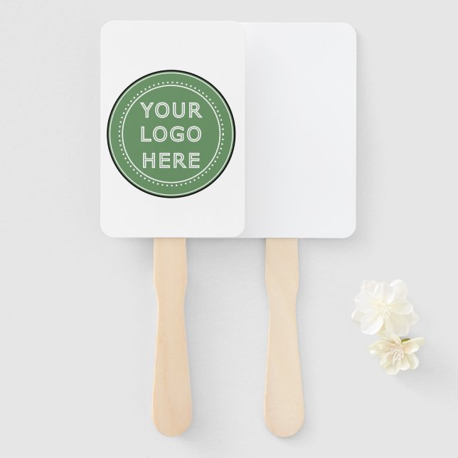 Sleek, contemporary, polished,& customisable. hand fan (Front and Back)