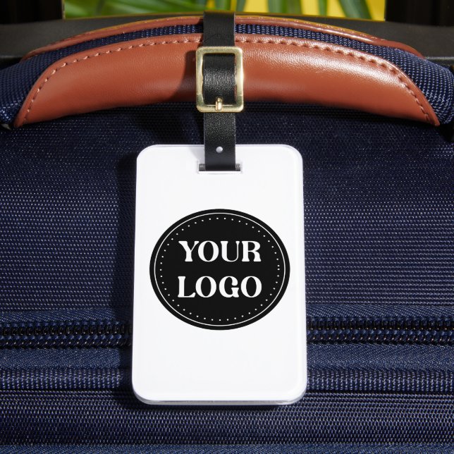 Sleek, contemporary, polished,& customisable. luggage tag (Front Insitu 2)